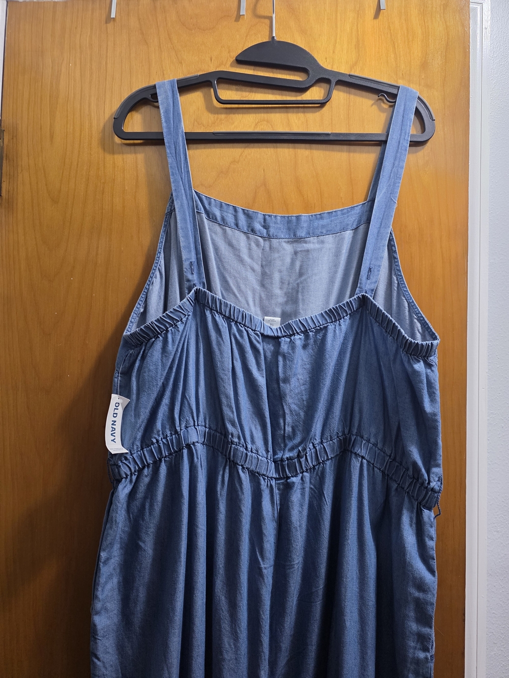 Light Blue Chambray Jumpsuit - Picture 3 of 3